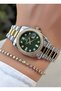 Original New Season Calendar Green Dial Women's Wristwatch – |   Bracelet with Gift |   2 Years Warranty - 3