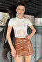 Women's Crew Neck Tulle Camisole Blouse