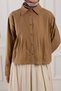 Floral Detailed Embroidered Shirt Caramel - 3