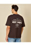 Men Brown Front And Back Print Active T-Shirt