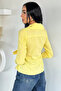 Gülseli Women's Double-Breasted Collared Tie-Back Blouse - 4