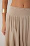 Soleo Asymmetrical Cut Layered Long Skirt Mink - 3