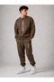 Unisex Peace Printed Oversize Bottom-Top Tracksuit Set