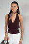 Women's Double-Breasted Collared Gathered Blouse