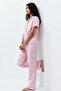 Standard Size Elasticated Pink Pajama Set - 3