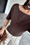 Women's Boat Neck Blouse - 3