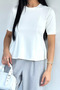 Short Sleeve Flounce Blouse