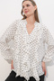 Women's Ruffle Detailed Long Sleeve Shirt 1563 - A.White - 4
