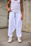 Men's Patterned Shalwar Trousers with Elastic Waist and Cuffs - 4