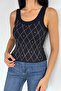 Front-Stoned Camisole Blouse