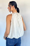 Gülseli Collar Beaded Detailed Striped Blouse - 5