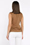 Women's Double-Breasted Collar Blouse with Side Tie Detail - 3