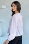 Women's Front Tie Detailed Scalloped Blouse - 4