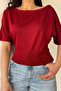 Women's Boat Neck Blouse - 3