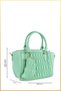 Loca Women's Wallet Hand and Shoulder Bag with Keychain Accessory - Water Green - 2