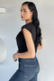 Women's Shoulder Padded Collared Blouse - 4