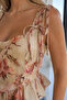 Gülseli Floral Patterned Back Drawstring Corset Blouse - 3