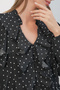 Women's Ruffle Detailed Long Sleeve Shirt 1563 - A.Black - 5