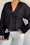 Women's V-Neck Sheer Blouse