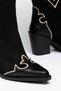 Women's Cowboy Boots - Pointed Toe, Appliqué Detail, Thick Heel, Suede Look - 4
