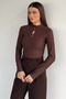 Women's Front Window Detailed Self-Patterned Blouse