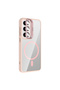 Galaxy S24 Case with Camera Stand, Magsafe Compatible, Transparent Back, Silicone Marçev - 4