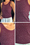 Front-Stoned Camisole Blouse - 5