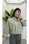 Pleated Short Lined Trench Coat Jacket - 3