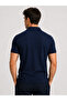 Men's Polo Neck T-Shirt Navy Blue - 2