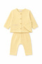 Baby Girl 3-Piece Muslin Set Yellow