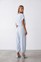 Women's Baby Blue Waist-Cuffed, Lace-Detailed Pants and Blouse Woven Set Alc-X15567 - 4