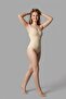 Women's Slip with Agrafla, Mixed Fabric, Nude Body - 3