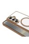 Galaxy S25 Plus Case Magsafe Transparent Back Face Camera Raised Silicone Marçev - 6