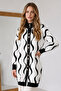 Patterned Beard Cardigan N3323 Black - 3