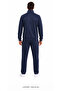 Men's stand collar zippered striped raschel tracksuit set 2394 - 5