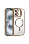 iPhone 16 Plus Case with Camera Stand, Magsafe Compatible, Transparent Back, Silicone Cover