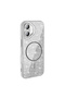 iPhone 16 Case Non-Spill Glitter Silicone Magsafe Camera Raised Cover - 3