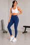 Women's 2-Pack Ribbed Detailed Gathering High Waist Sports Leggings – Fitness, Pilates, and Everyday Ribbed Leggings - 7