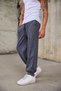 Men's Ribbed Cuff Loose Baggy Trousers - 3