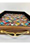 Premium Wooden Presentation Tray |   Special Design |   Decorative Gold Details - 6