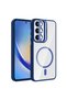 حافظة لهاتف Galaxy A35 مع حامل للكاميرا ودعم MagSafe وغطاء خلفي شفاف من السيليكون - 6