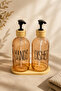 Relly Double Glass Soap Dispenser Set with Bamboo Stand – 2 X 500 ml – Hands & Dishes - 7