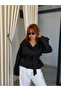 Beige Belted Double Breasted Short Outerwear - 3