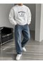 Unisex Monaco Club Printed Oversize Crew Neck Sweatshirt - 3