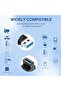 محول USB 3.2 بزاوية 90 درجة (عبوة من قطعتين)، موصل USB A ذكر إلى أنثى على شكل U بسرعة 10 جيجابت في الثانية، يدعم نقل البيانات - 6