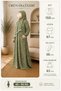 Self-Wrapped Prayer Dress 100% Viscose Lace Detailed with Pockets Comfortable Loose Fit Women's Worship Dress - 5