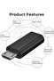 محول مايكرو USB الى USB C، محول من النوع C انثى الى مايكرو B ذكر كيو سي 3.0 لنقل البيانات متوافق مع - 2