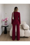 Gold Single Button Notched Lapel Jacket Trousers Blazer Suit - 4