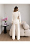 Gold Single Button Notched Lapel Jacket Trousers Blazer Suit - 4