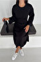 Women's Crew Neck Spanish Sleeve Long Midi Dress - 6